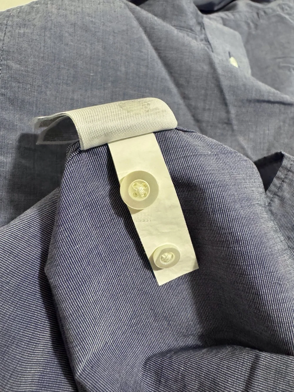 Banana Republic Poplin Slim Fit Long Sleeve Dress Shirt Navy 100% Cotton Large